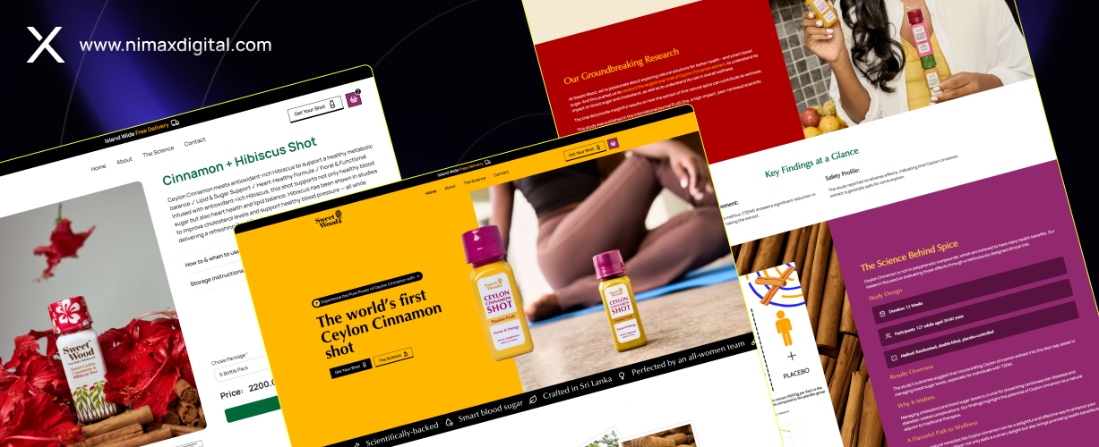 Building a Playful Yet Scientific Online Shop Experience for Sweet Wood Shots